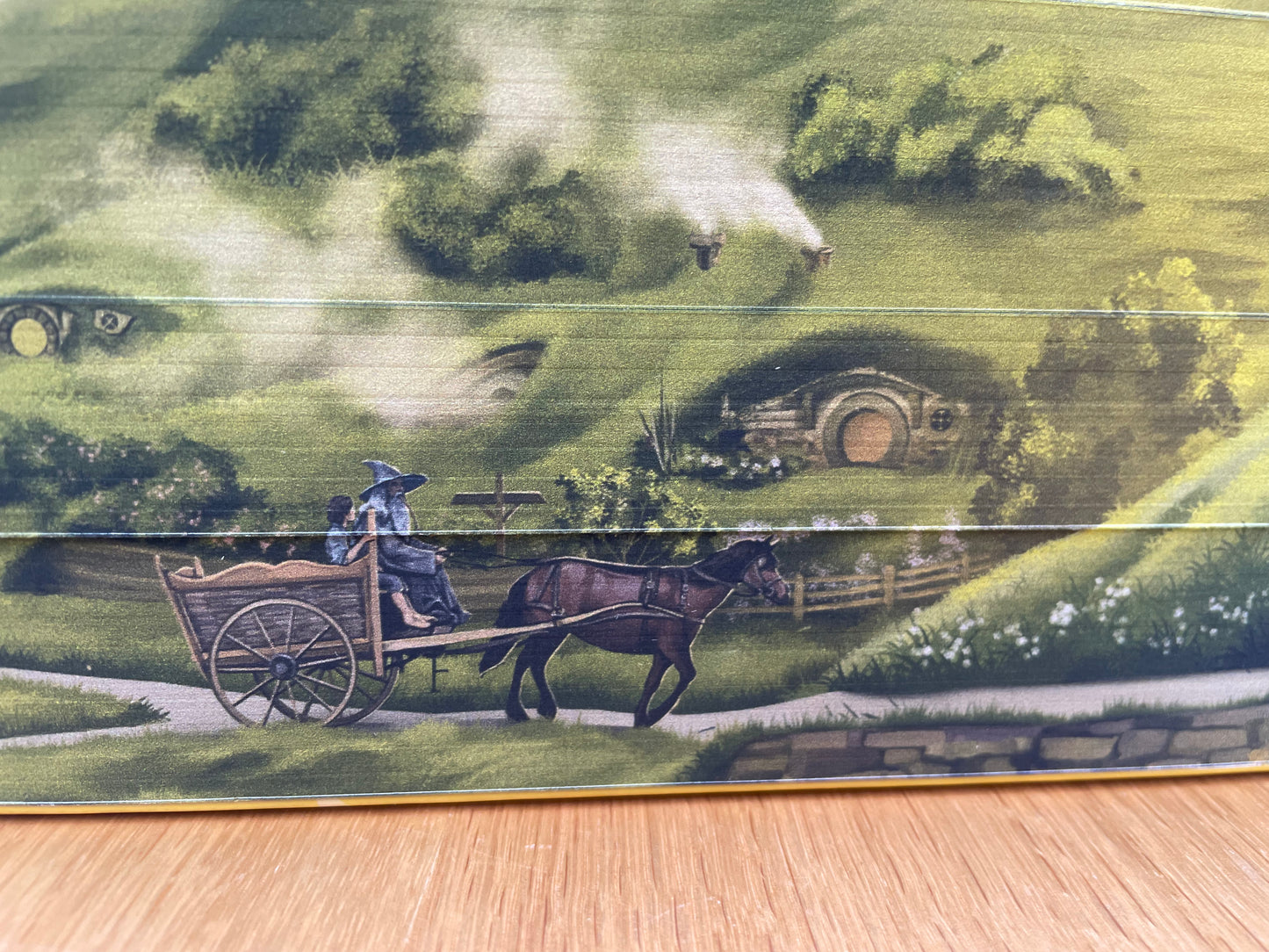 The Hobbit/Lord of the rings box set with custom edge print artwork