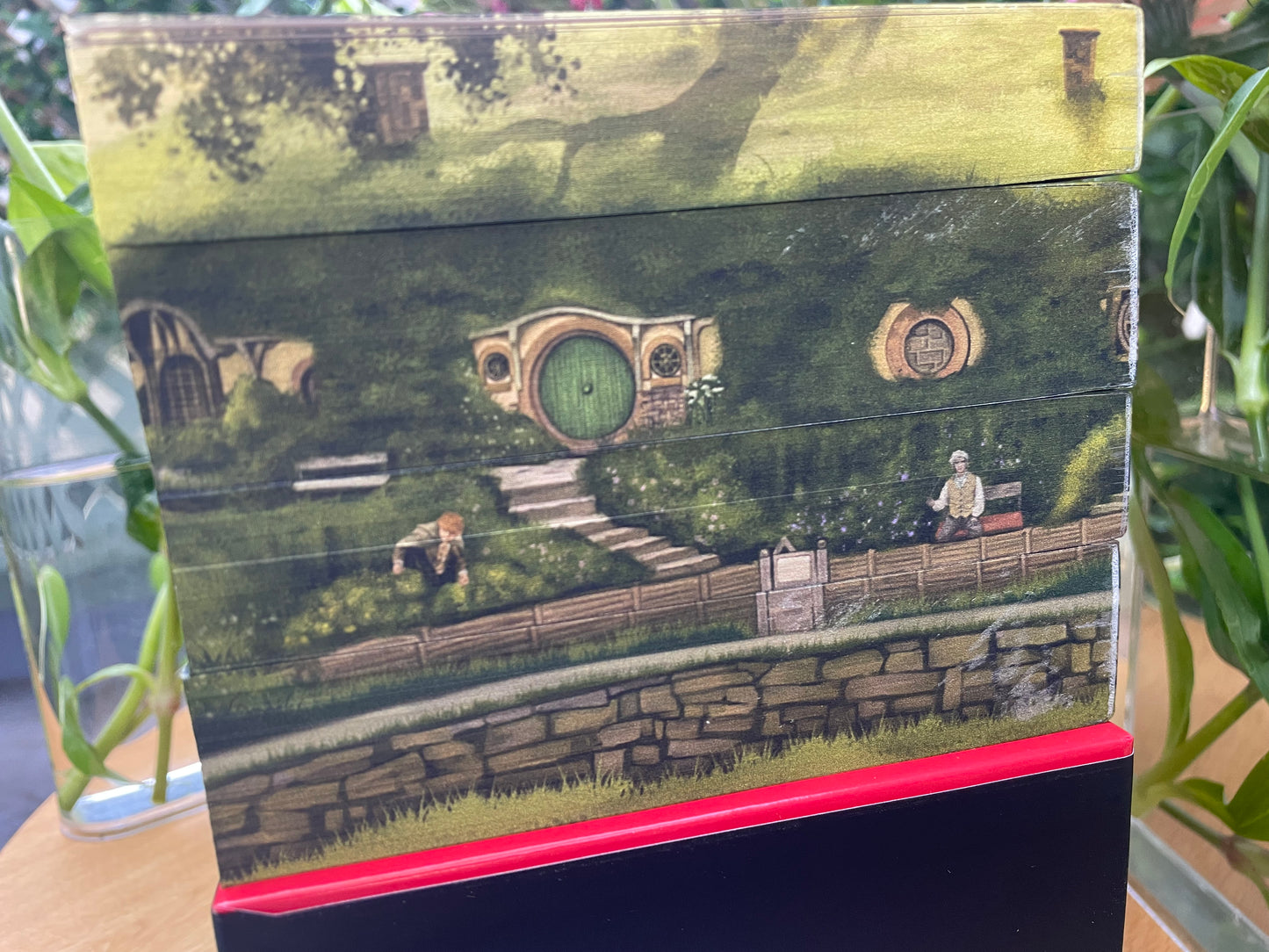 The Hobbit/Lord of the rings box set with custom edge print artwork